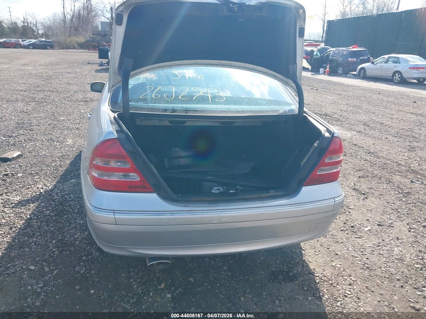 2004 Mercedes-Benz C 320 Sport VIN: WDBRF64J84F505247 Lot: 44806167
