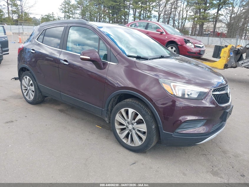 Vin: kl4cjasb1jb675726, lot: 45303506, buick encore preferred 20181