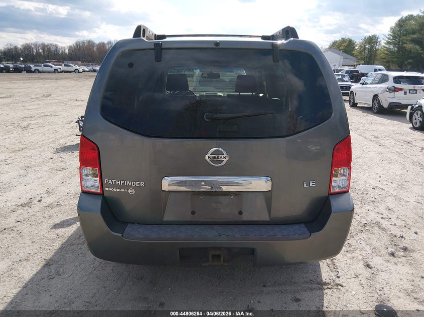 2006 Nissan Pathfinder Le VIN: 5N1AR18WX6C660686 Lot: 44806264