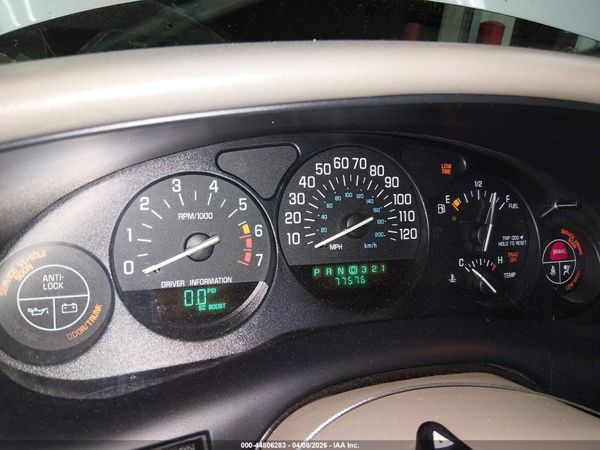 2001 Buick Regal Gs VIN: 2G4WF551911124986 Lot: 44806283