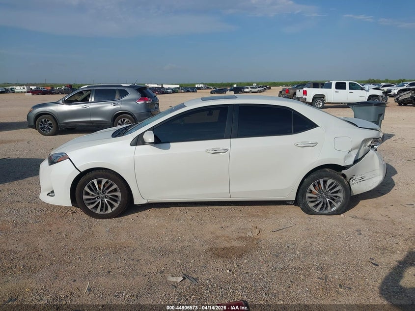 2018 Toyota Corolla 1.8 Xle white Lot 111044806573 Vin 5YFBURHE5JP781171