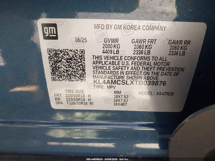 2026 Buick Encore Gx Preferred Awd VIN: KL4AMCSLXTB039876 Lot: 44806638