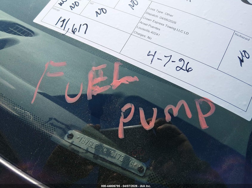 1999 Dodge Dakota Slt/Sport VIN: 1B7GL22X8XS173274 Lot: 44806795