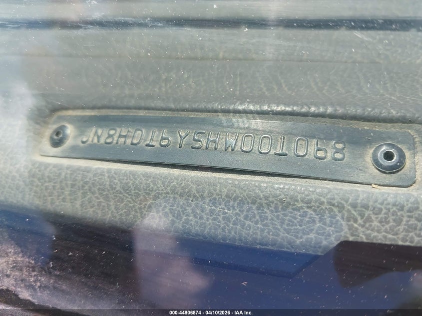 1987 Nissan Pathfinder VIN: JN8HD16Y5HW001068 Lot: 44806874