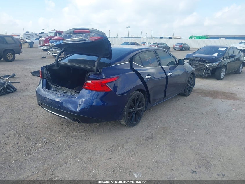 2017 Nissan Maxima 3.5 3.5 Sr blue Lot 111044807206 Vin 1N4AA6AP4HC392478