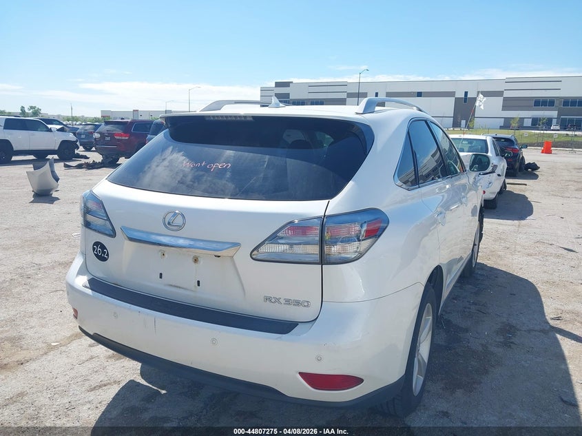 2012 Lexus Rx 3.5 Rx 350 white Lot 111044807275 Vin 2T2BK1BA4CC138967