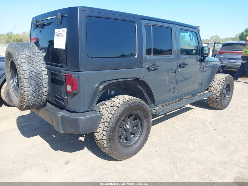 2017 Jeep Wrangler / 3.6 Unlimited Rubicon 4X4 black Lot 111044807341 Vin 1C4HJWFG5HL633045