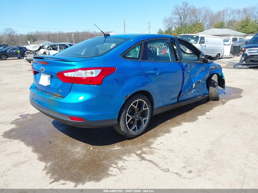2012 Ford Focus 2.0 Se blue Lot 111044807391 Vin 1FAHP3F29CL183268