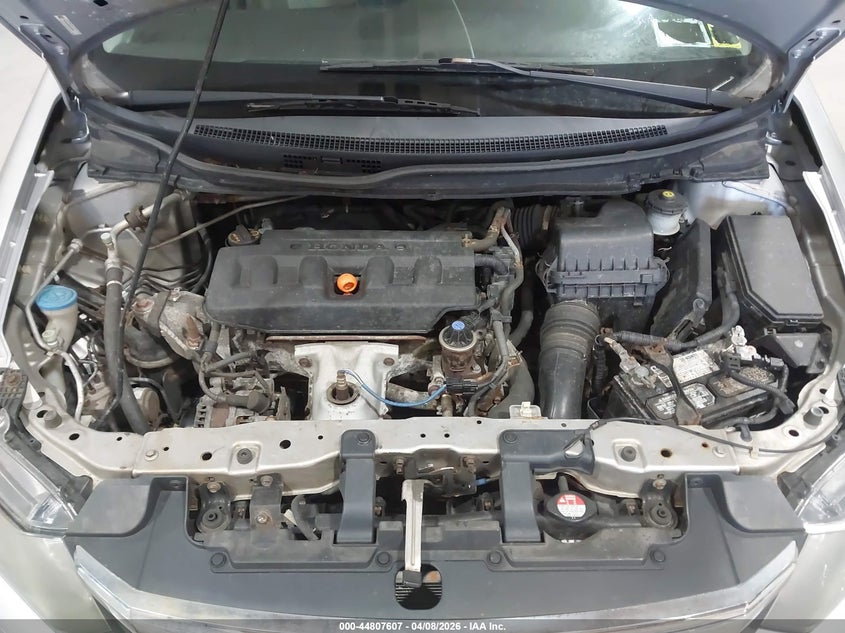 2012 Honda Civic 1.8 Lx grey Lot 111044807607 Vin 19XFB2F56CE313018