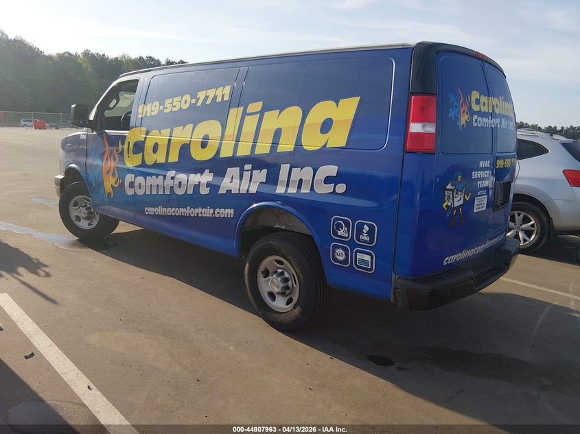 Vin: 1gcwgaf72s1151337, lot: 45305230, chevrolet express cargo rwd 2500 regular wheelbase wt 20253