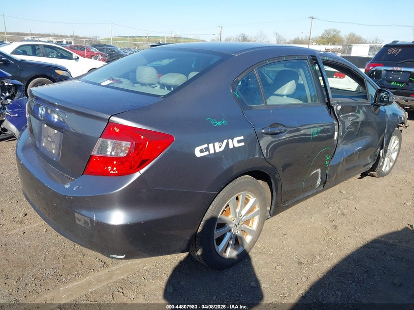 19XFB2F97CE319607 2012 Honda Civic 1.8 Ex-L grey