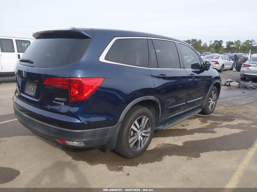 2016 Honda Pilot 3.5 Ex-L Blue Lot 111044808191 Vin 5FNYF6H57GB067131