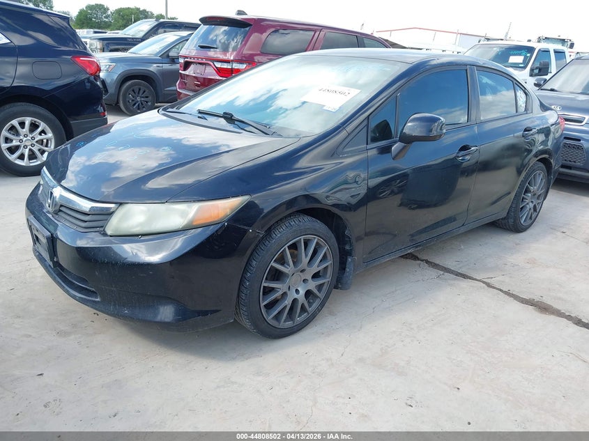 2012 Honda Civic 1.8 Lx black Lot 111044808502 Vin 2HGFB2F56CH303496