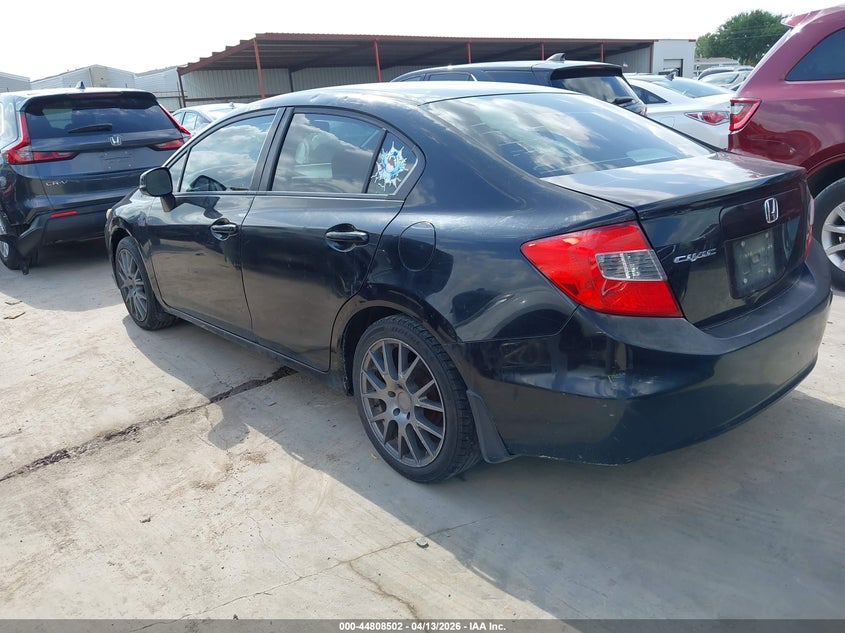 2012 Honda Civic 1.8 Lx black Lot 111044808502 Vin 2HGFB2F56CH303496