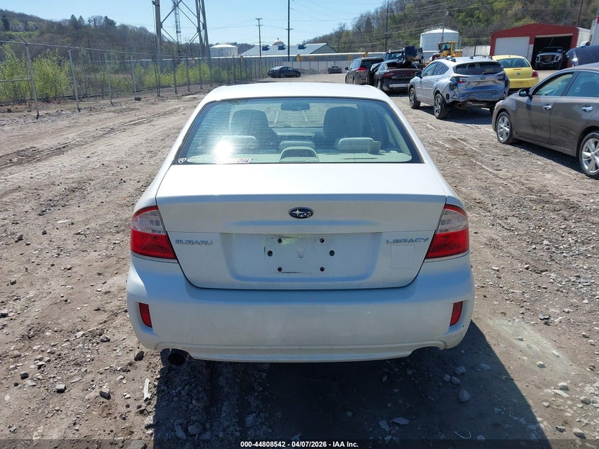 2008 Subaru Legacy 2.5I VIN: 4S3BL616287204758 Lot: 44808542