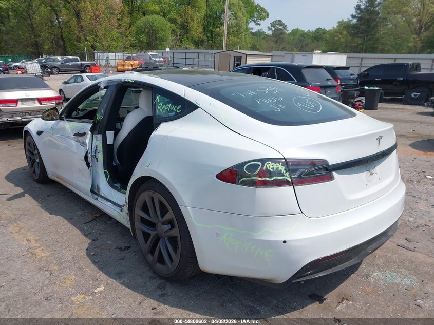 2022 Tesla Model s Dual Motor All-Wheel Drive white Lot 111044808602 Vin 5YJSA1E51NF471339