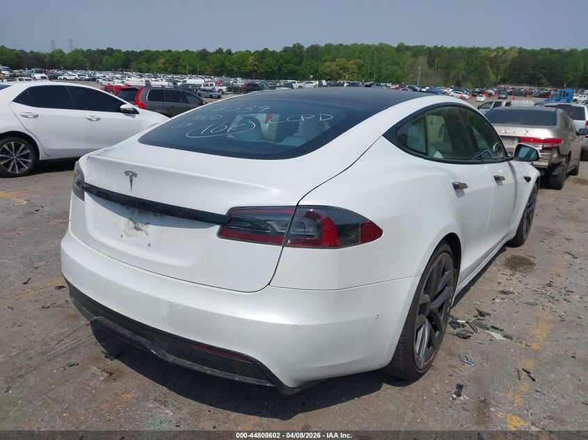 2022 Tesla Model s Dual Motor All-Wheel Drive white Lot 111044808602 Vin 5YJSA1E51NF471339