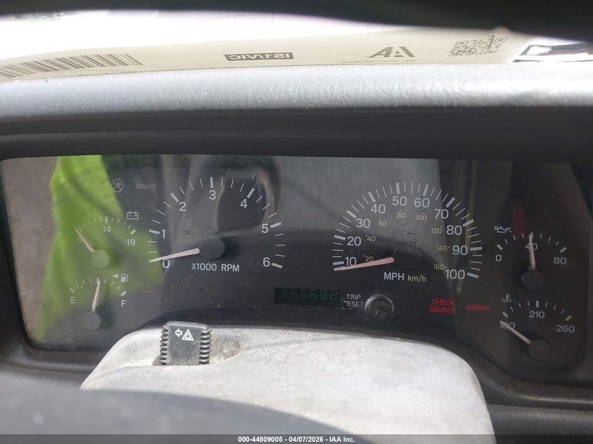 2000 Jeep Cherokee Sport VIN: 1J4FT48S7YL156622 Lot: 44809005