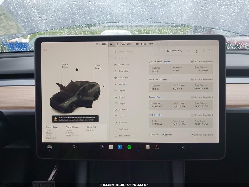 2021 Tesla Model Y Long Range Dual Motor All-Wheel Drive VIN: 5YJYGDEE5MF191545 Lot: 44809018