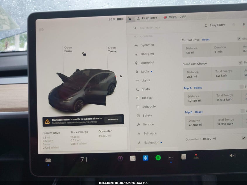 2021 Tesla Model Y Long Range Dual Motor All-Wheel Drive VIN: 5YJYGDEE5MF191545 Lot: 44809018