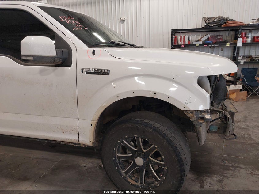 2018 Ford F-150 3.5 Lariat white Lot 111044809043 Vin 1FTEW1EG3JKC84214