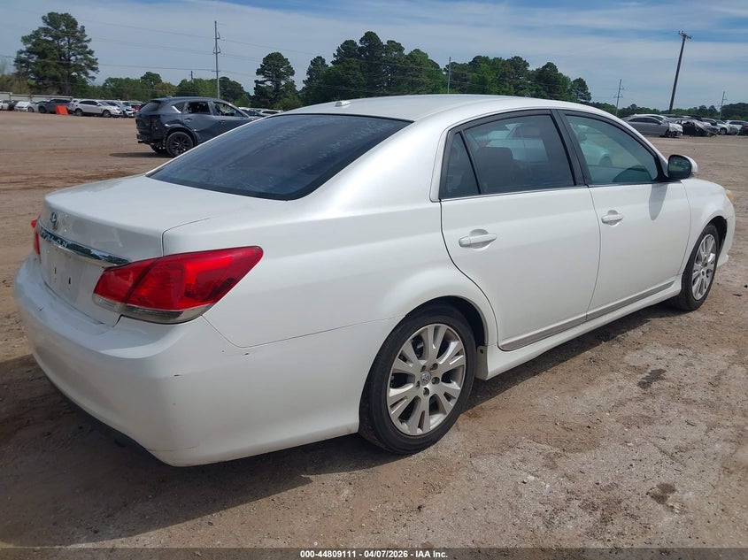 2011 Toyota Avalon 3.5 white Lot 111044809111 Vin 4T1BK3DB3BU376280