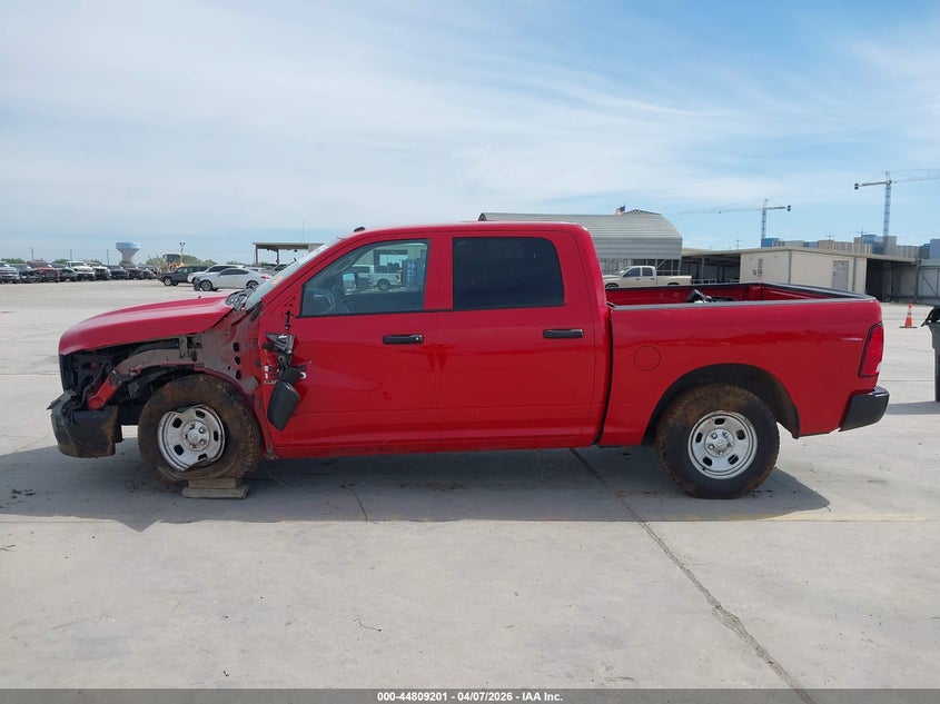 2022 Ram 1500 3.6 Ram Classic Tradesman 4X4 5'7 Box red Lot 111044809201 Vin 3C6RR7KG7NG206247