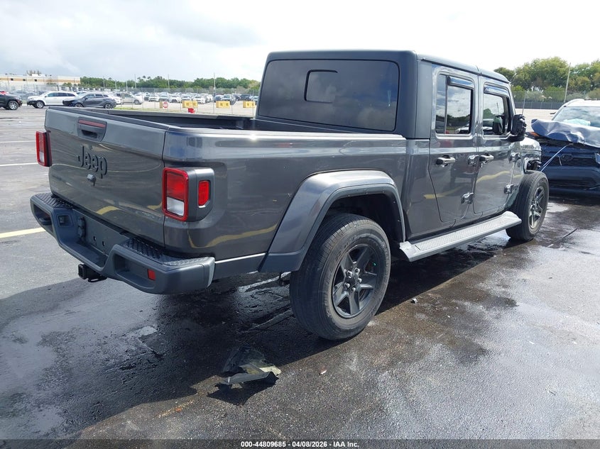 Vin: 1c6hjtag9ml595925, lot: 45306953, jeep gladiator sport s 4x4 20214