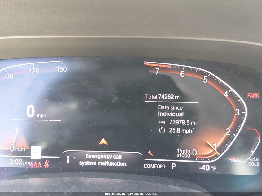 2019 BMW X5 xDrive40I VIN: 5UXCR6C52KLL11510 Lot: 44809736