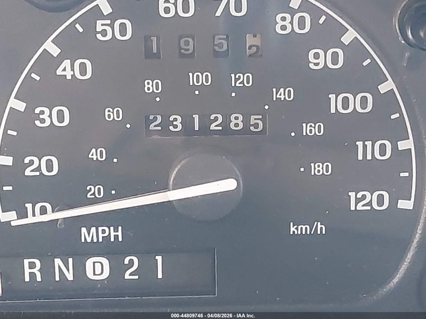 2000 Ford Explorer Xls VIN: 1FMZU72X4YZA97222 Lot: 44809746