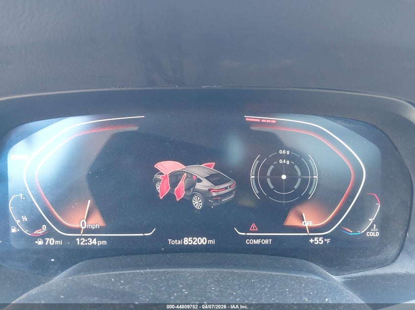2020 BMW X6 xDrive40I VIN: 5UXCY6C03L9D13582 Lot: 44809752