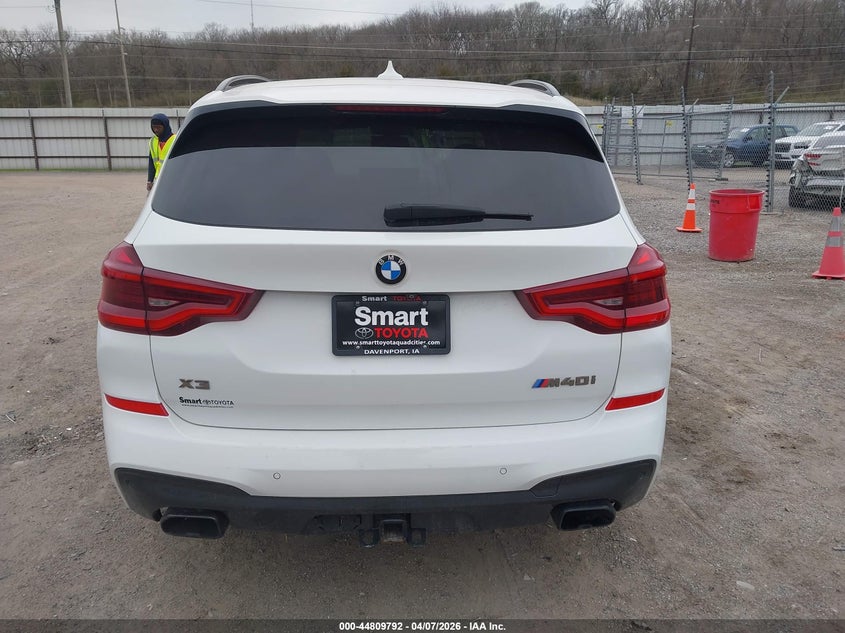 2019 BMW X3 3.0 M40i White Lot 111044809792 Vin 5UXTS3C59K0Z10473