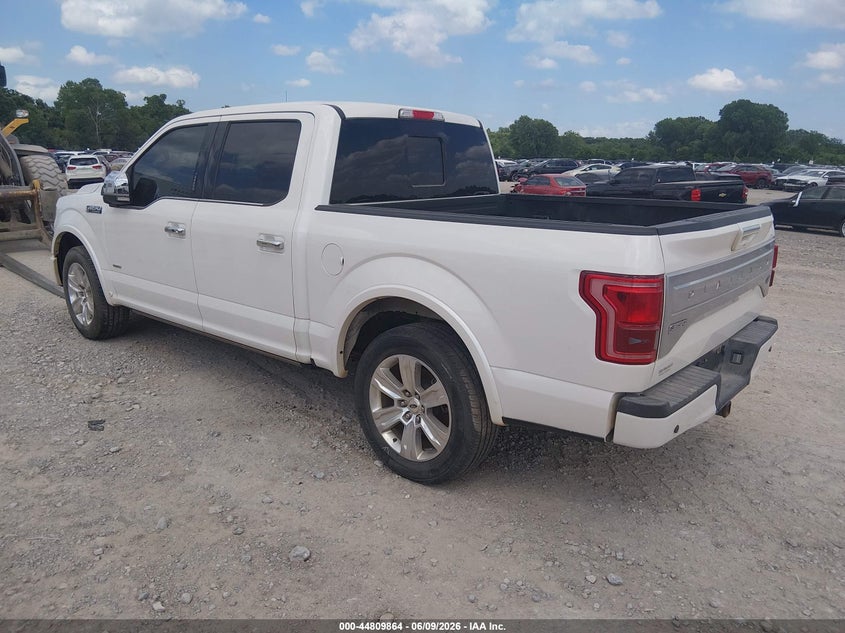 Vin: 1ftew1cg8ffa71049, lot: 45307132, ford f-150 platinum 20153