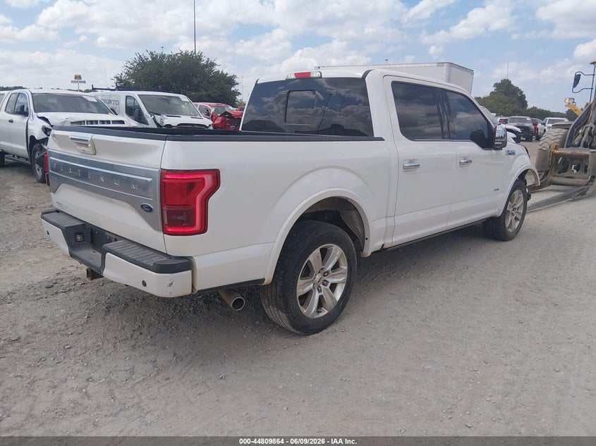 Vin: 1ftew1cg8ffa71049, lot: 45307132, ford f-150 platinum 20154