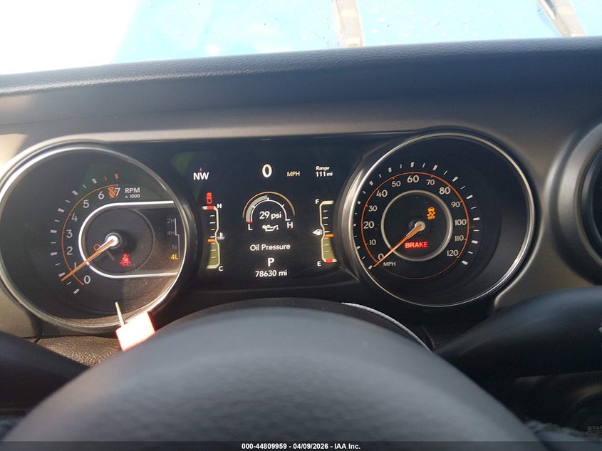 2021 Jeep Gladiator Sport S 4X4 VIN: 1C6HJTAG0ML507280 Lot: 44809959