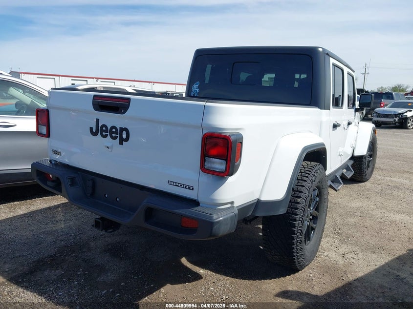 Vin: 1c6jjtag8ml619195, lot: 45307262, jeep gladiator sport s 4x4 20214