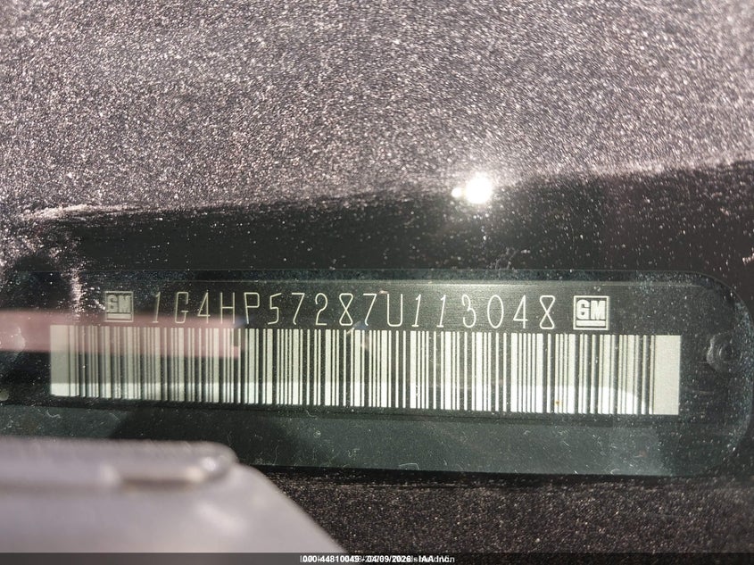 2007 Buick Lucerne Cx VIN: 1G4HP57287U113048 Lot: 44810049