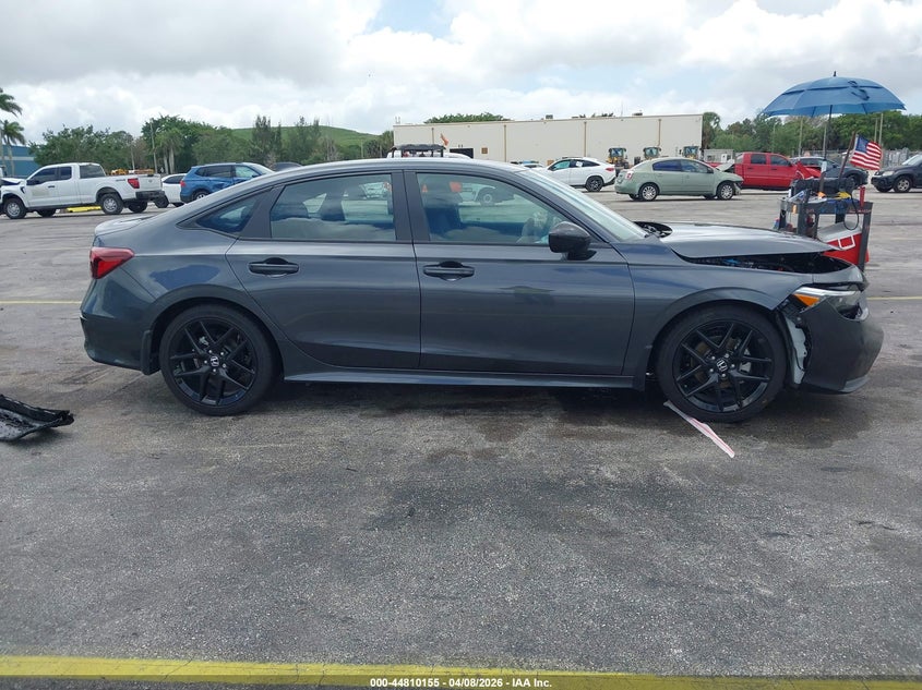 2026 Honda Civic 2.0 Sport grey Lot 111044810155 Vin 2HGFE2F57TH512821