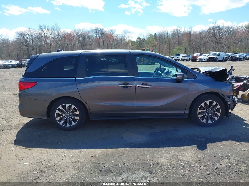2022 Honda Odyssey Ex-L VIN: 5FNRL6H7XNB044910 Lot: 44810158