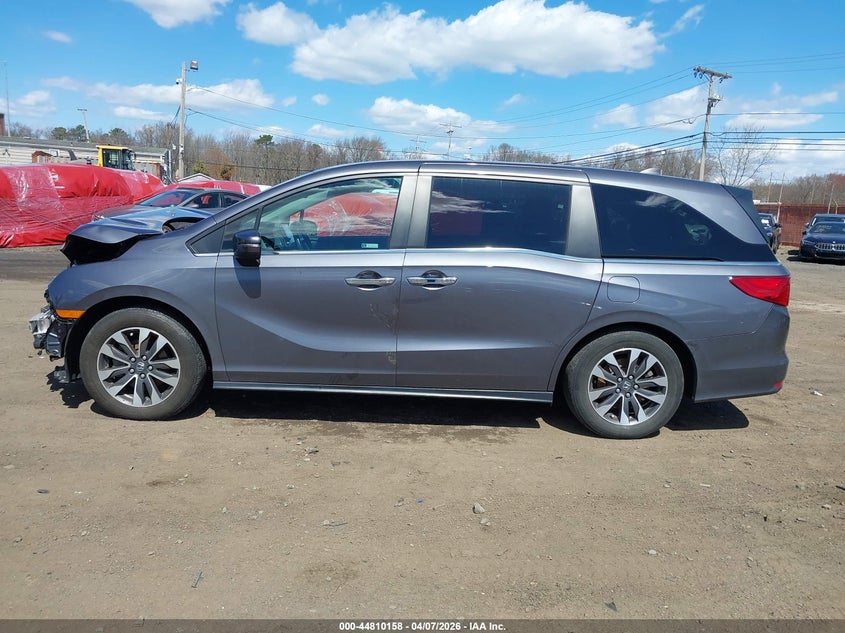 2022 Honda Odyssey Ex-L VIN: 5FNRL6H7XNB044910 Lot: 44810158