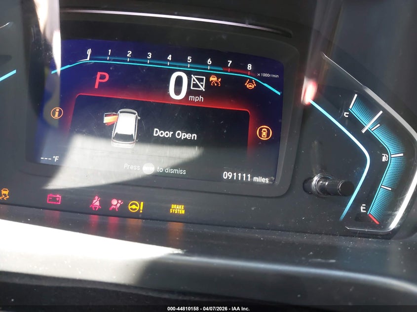 2022 Honda Odyssey Ex-L VIN: 5FNRL6H7XNB044910 Lot: 44810158