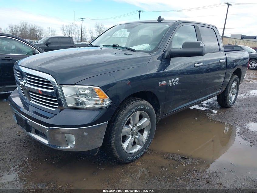 2017 Ram 1500 5.7 Ram Big Horn 4X4 5'7 Box blue Lot 111044810199 Vin 3C6RR7LT3HG564364