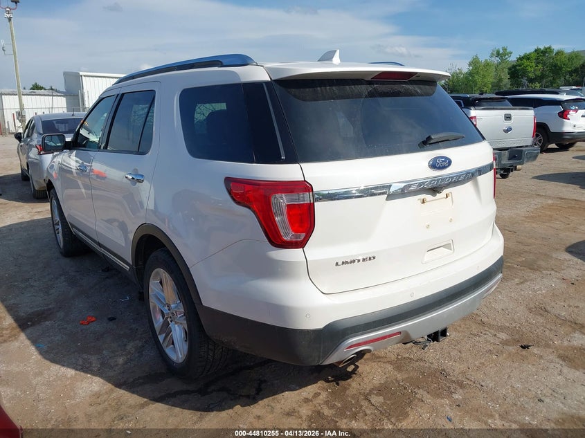 2017 Ford Explorer 3.5 Limited white Lot 111044810255 Vin 1FM5K7F86HGD63715