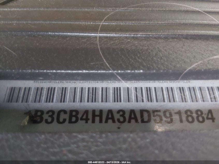 2010 Dodge Caliber Sxt VIN: 1B3CB4HA3AD591884 Lot: 44810323