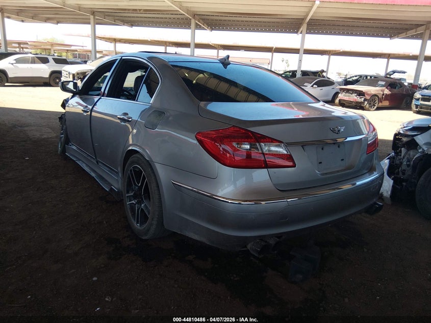 2012 Hyundai Genesis 4.6 silver Lot 111044810486 Vin KMHGC4DF0CU175417