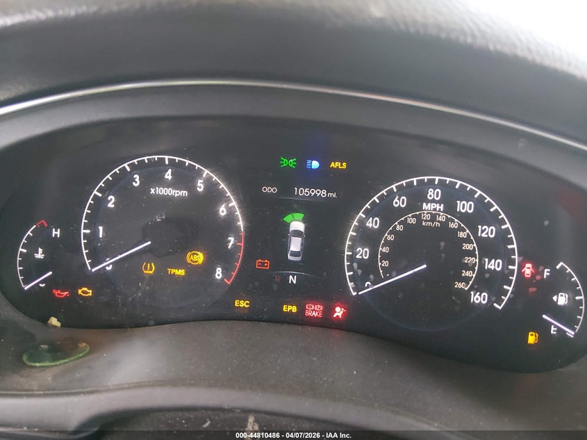 2012 Hyundai Genesis 4.6 VIN: KMHGC4DF0CU175417 Lot: 44810486