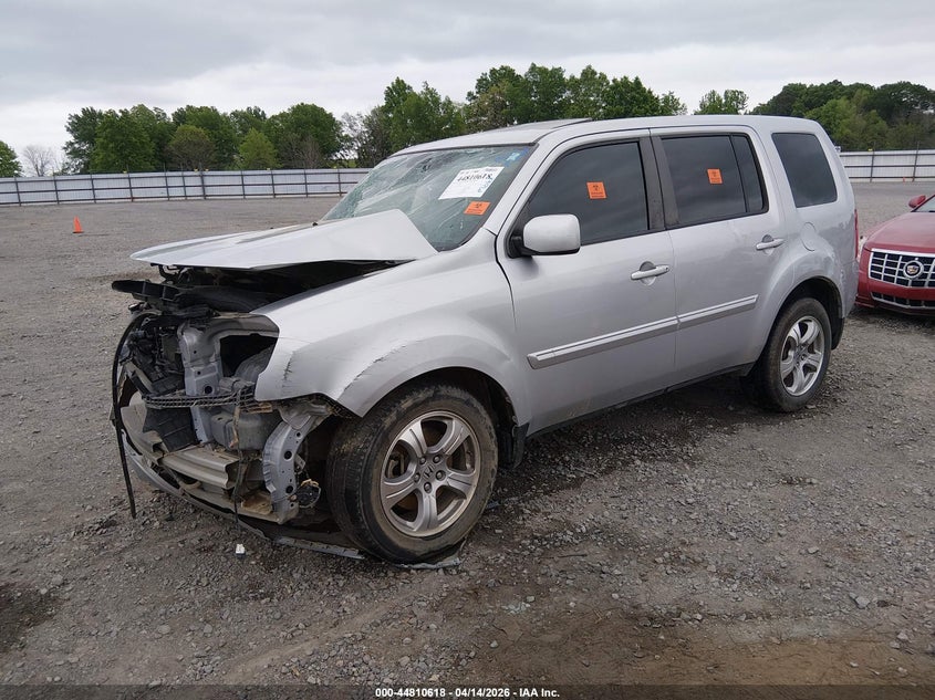 2013 Honda Pilot 3.5 Ex-L silver Lot 111044810618 Vin 5FNYF3H51DB025595