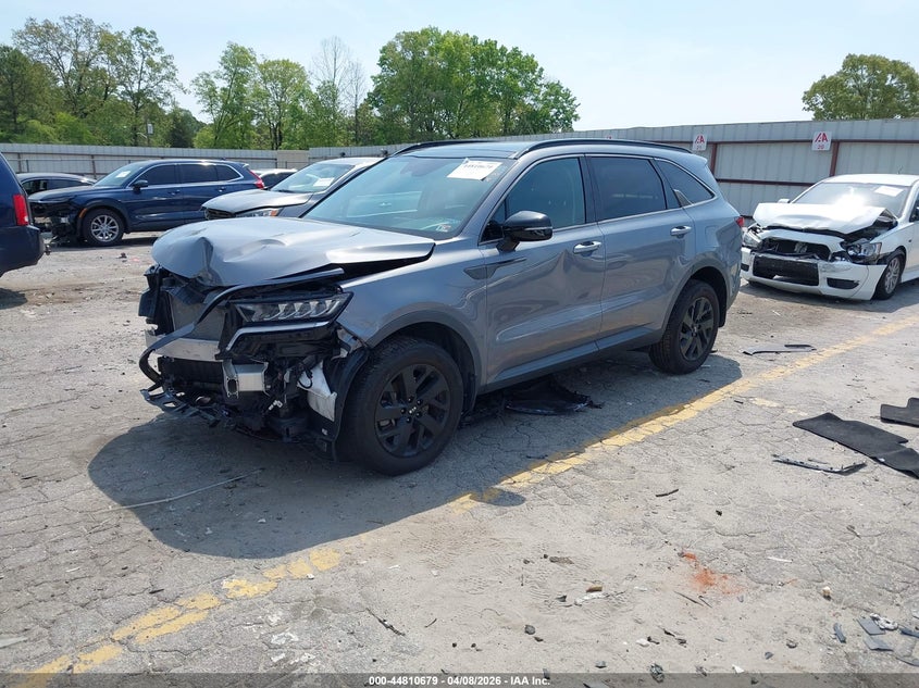 Vin: 5xyrldlc1mg037246, lot: 45307946, kia sorento s 20212