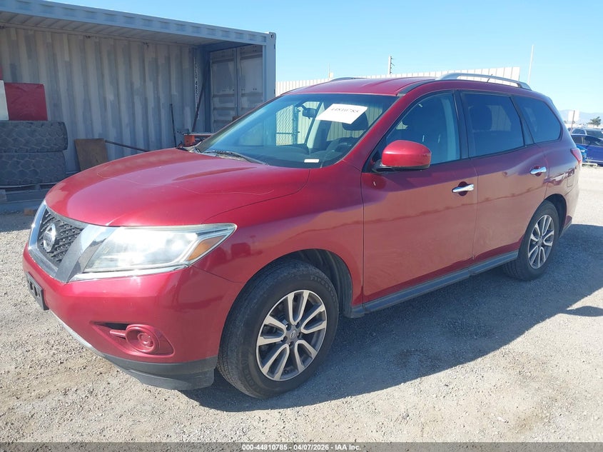 2015 Nissan Pathfinder 3.5 S brown Lot 111044810785 Vin 5N1AR2MN9FC706351