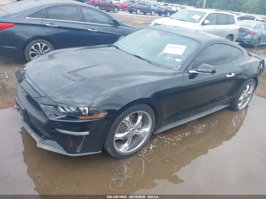 2018 Ford Mustang 2.3 Ecoboost black Lot 111044810955 Vin 1FA6P8TH9J5184502
